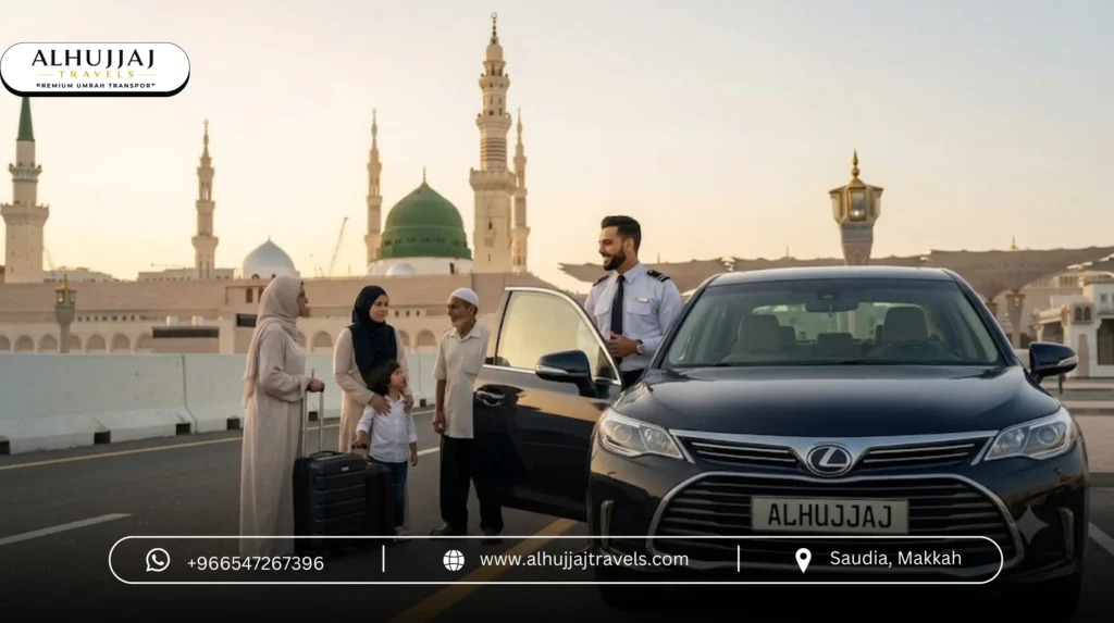 Alhujjaj Travels taxi service exploring Madinah