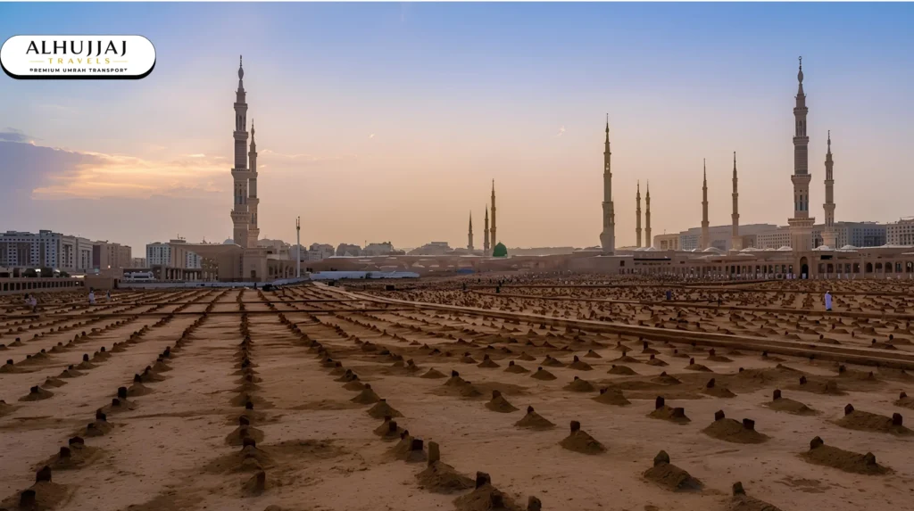 Jannat al-Baqi cemetery located next to Al-Masjid an-Nabawi, Madinah