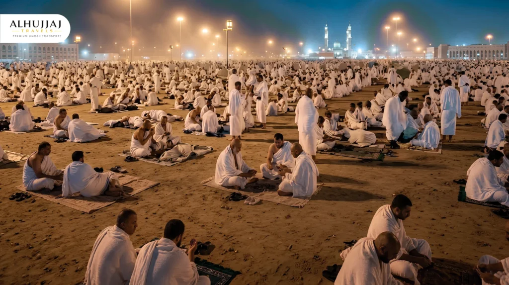 Muzdalifah, the sacred plain near Makkah where Hajj pilgrims stay overnight and collect pebbles for the Jamarat ritual