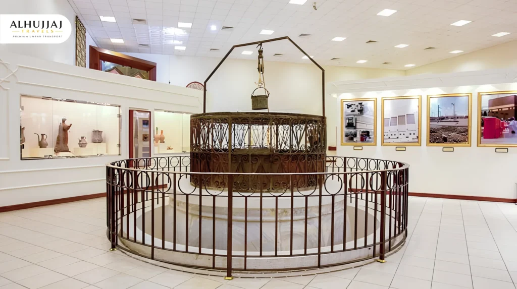 Zamzam Well in Masjid al-Haram, the blessed and miraculous water source for Hajj and Umrah pilgrims in Makkah