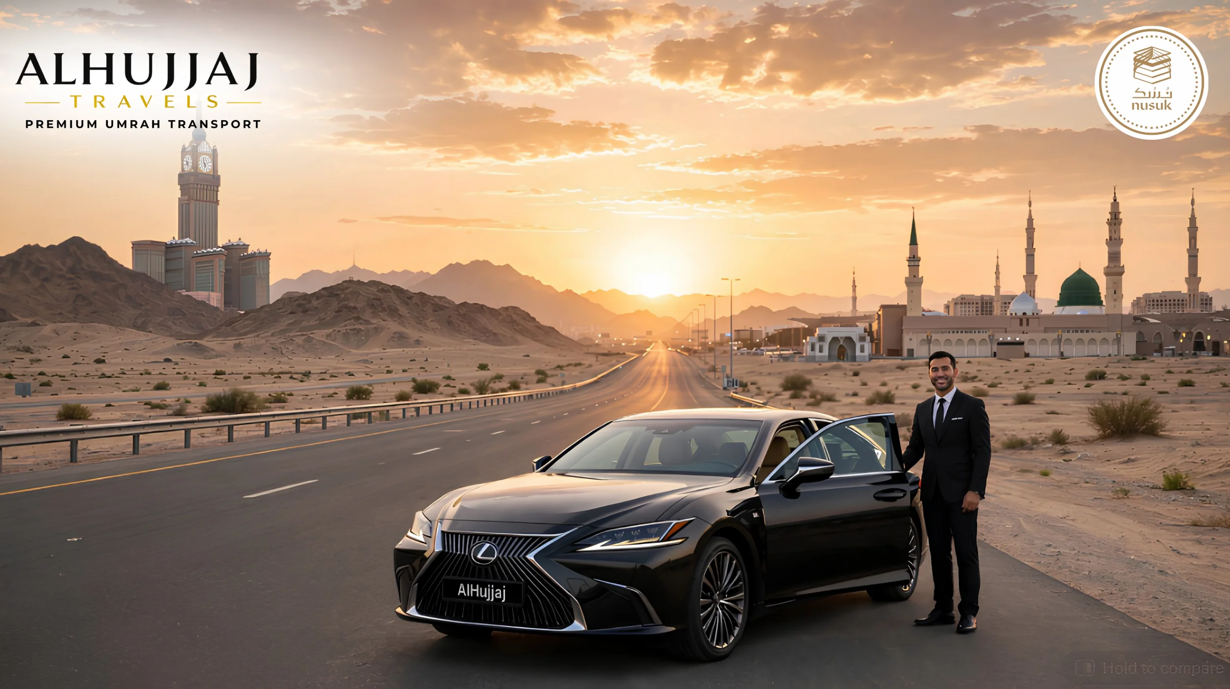 Makkah Hotel to Madinah Hotel Private Taxi Services 2026 