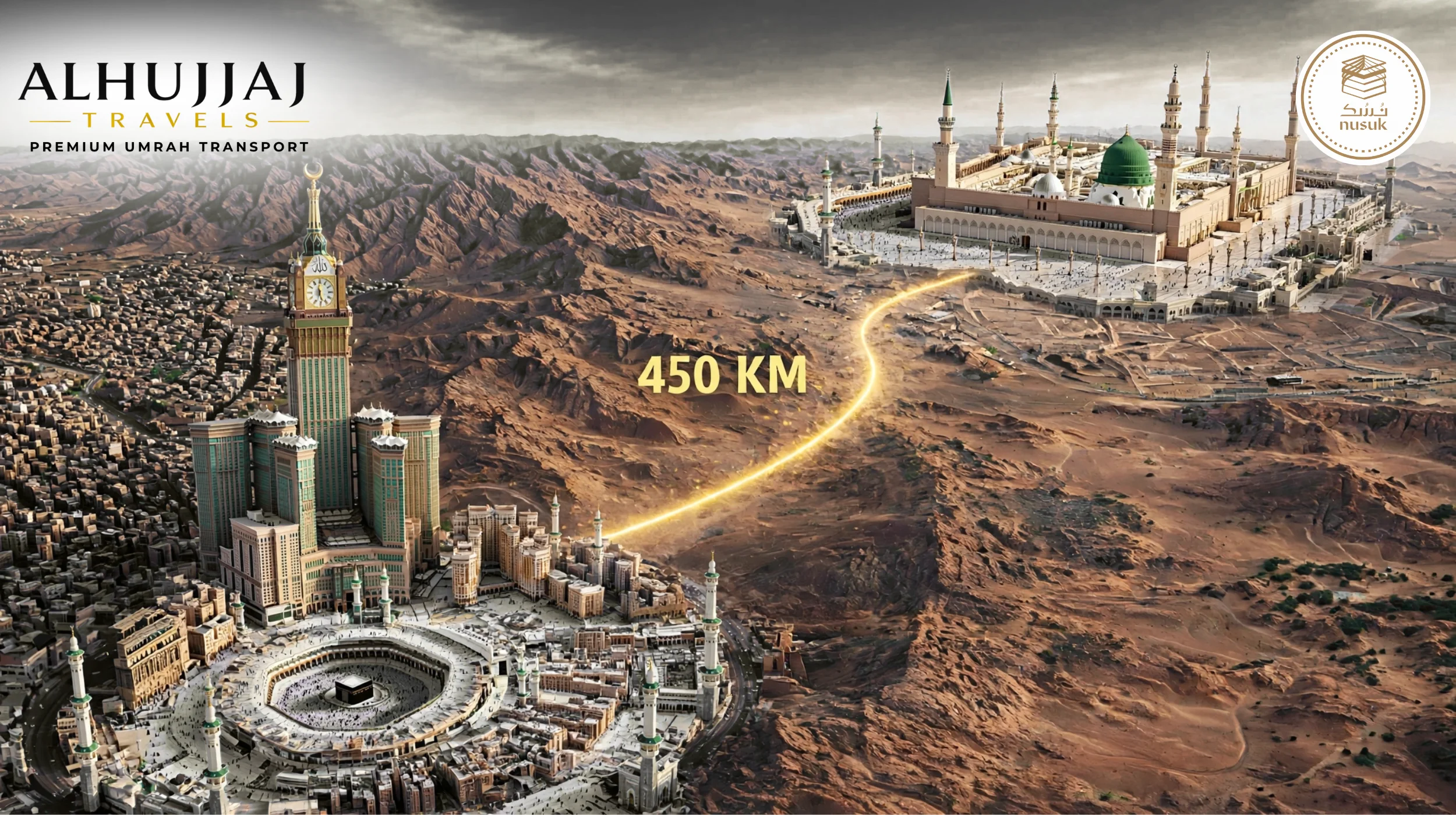 Makkah to Madinah Taxi Fare Guide (2026) | Premium Chauffeur & Luxury Fleet